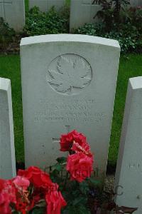 Canada Cemetery Tilloy Les Cambrai - Swanson, C